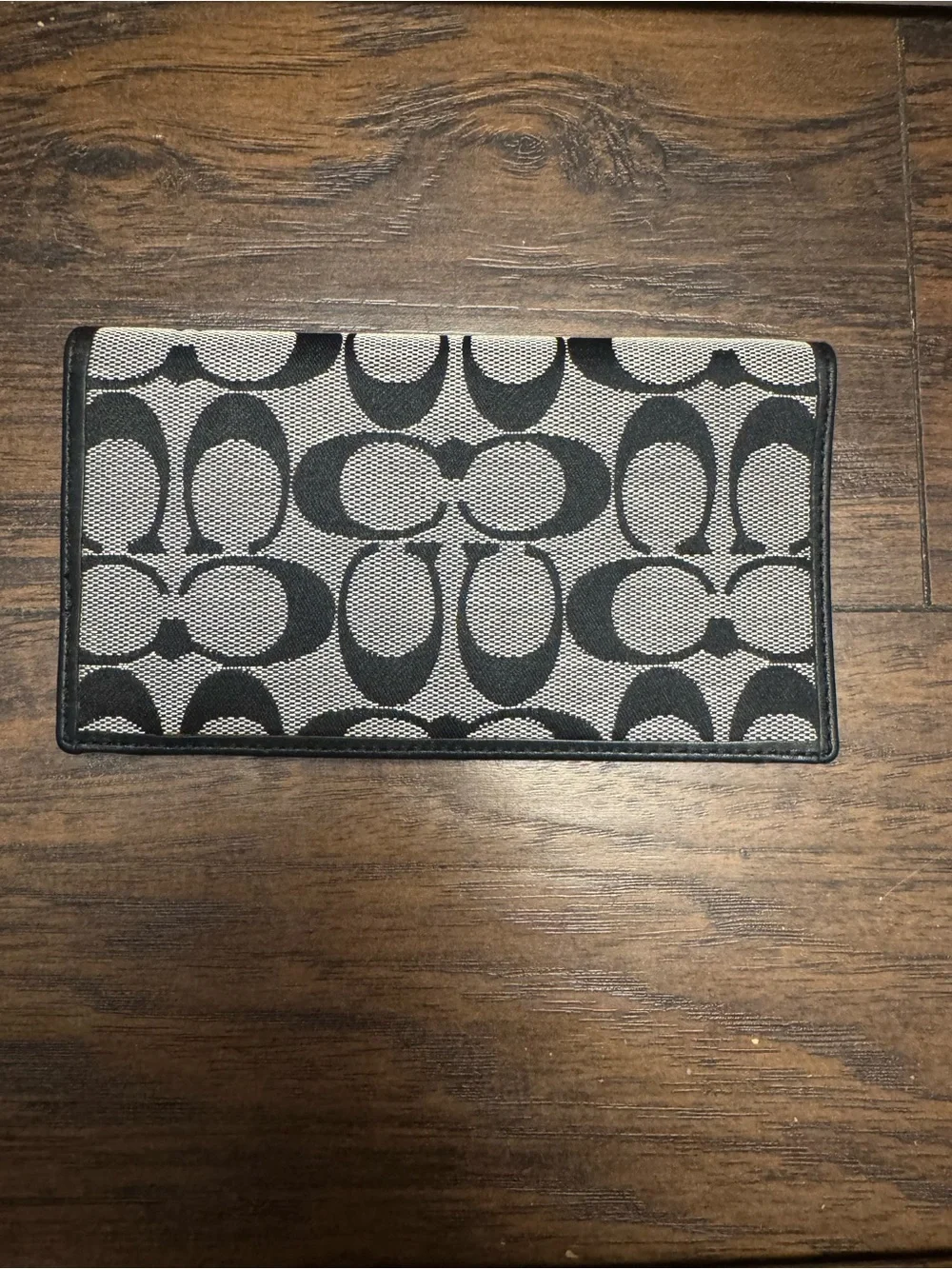 Coach checkbook cover